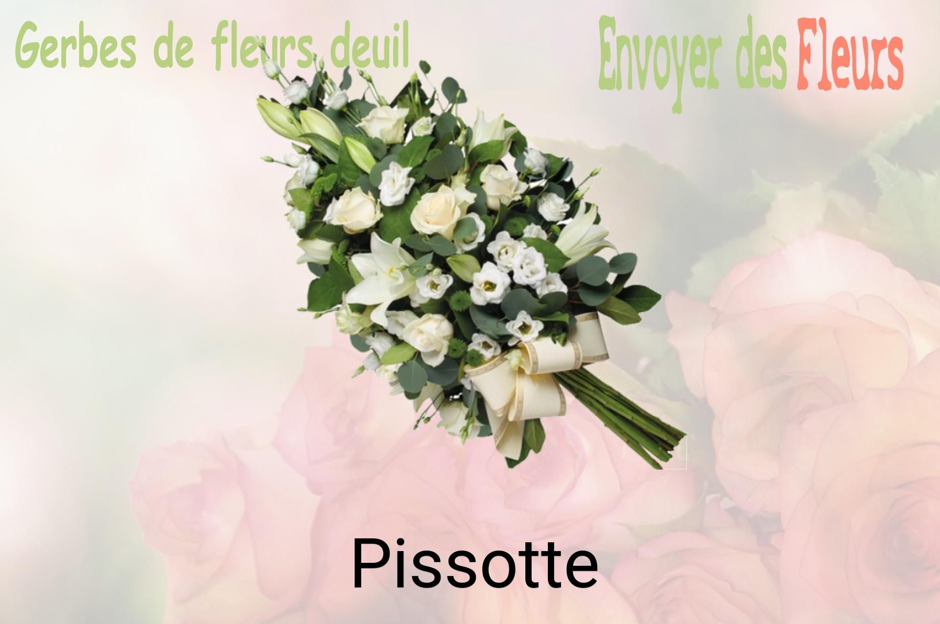 Gerbe de fleurs de deuil livrée à Pissotte